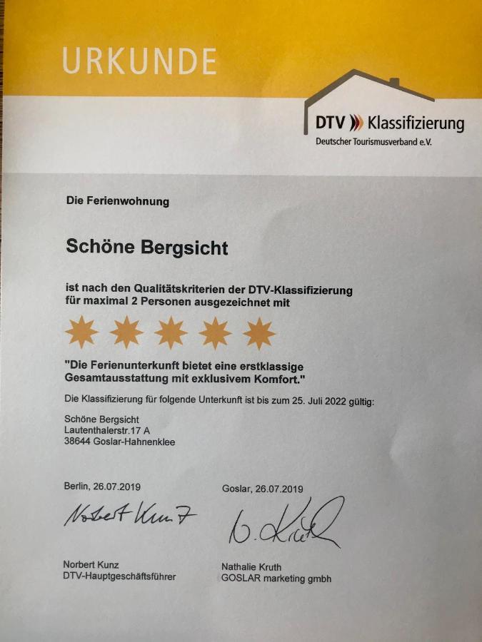 Schoene Bergsicht 고슬라르 외부 사진